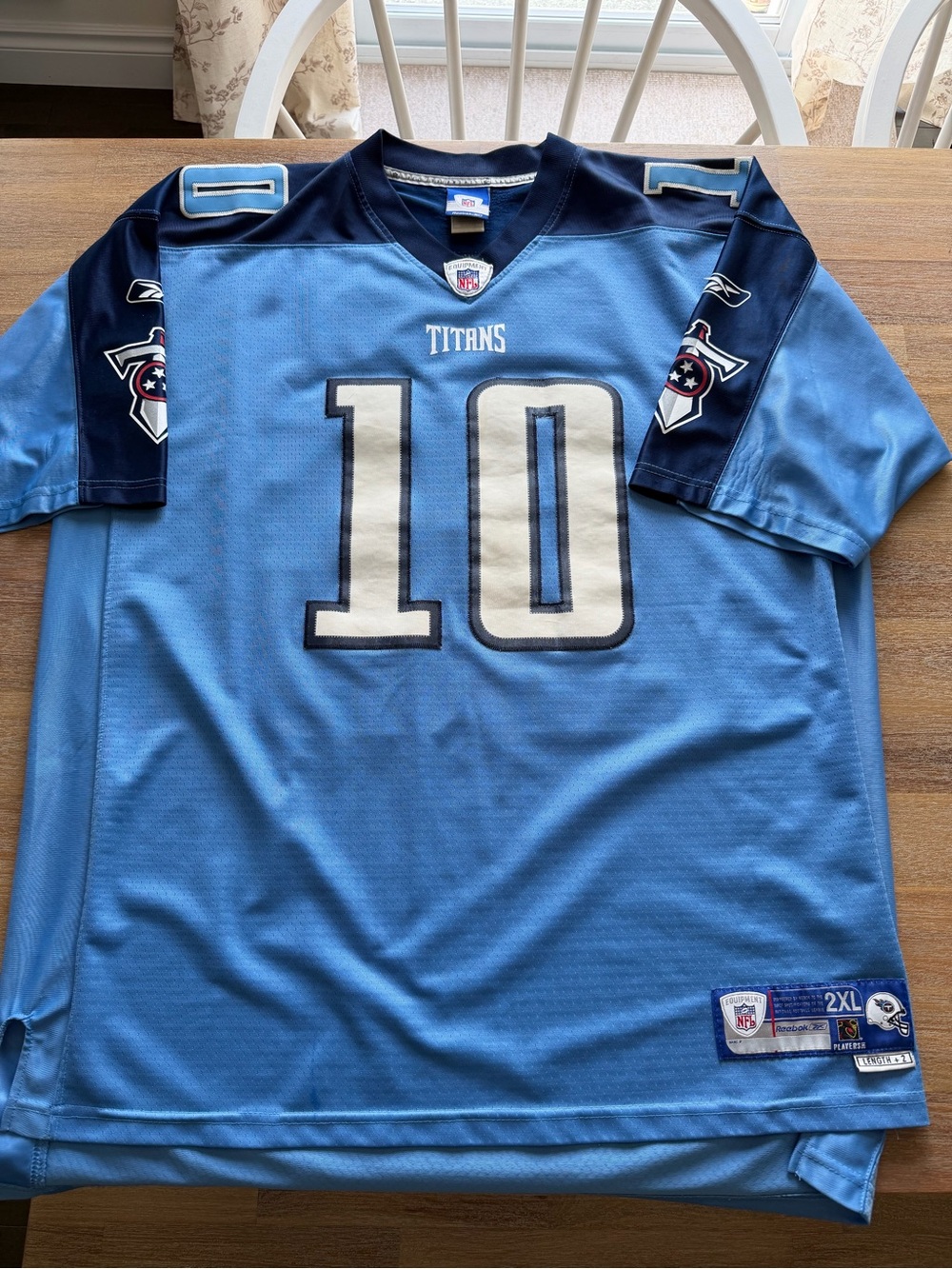 Tennessee Titans #10 Light Blue NFL Jersey - Reebok